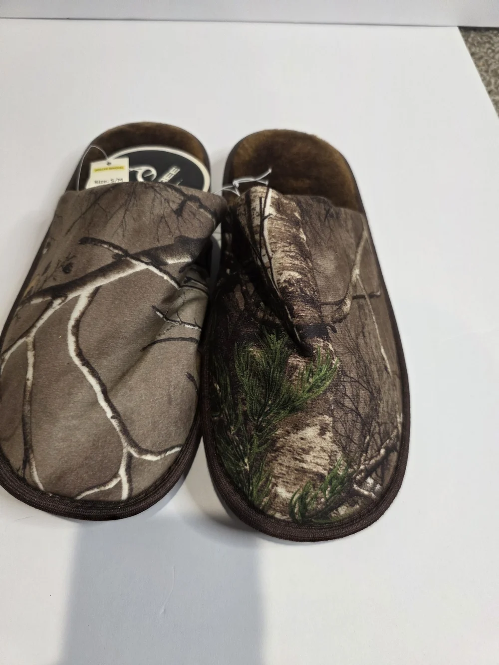 Realtree Brown Camo Slip-On House Slippers